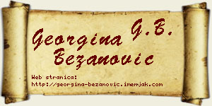 Georgina Bežanović vizit kartica